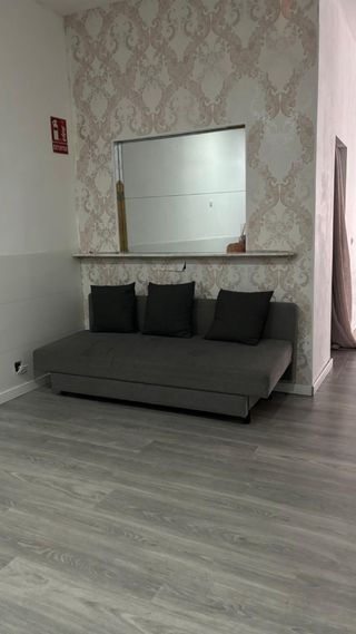 Sofá Cama Gris Tela