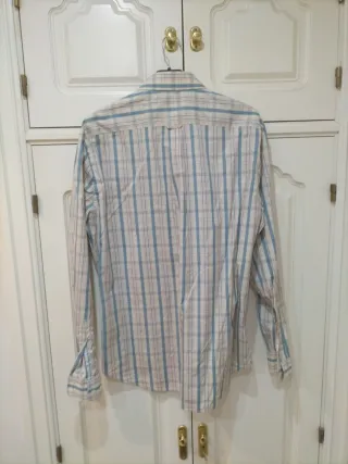 Camisa Arrow XL Beige y Azul