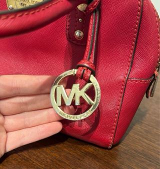 Bolso Michael Kors Rojo y Dorado