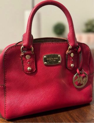 Bolso Michael Kors Rojo y Dorado