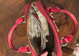 Bolso Michael Kors Rojo y Dorado