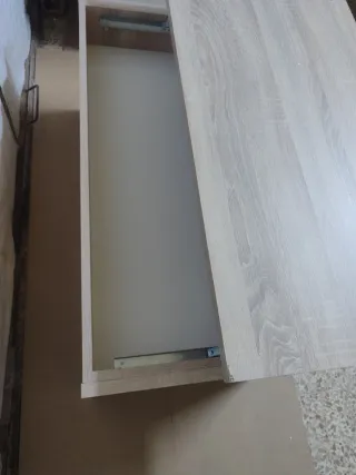 Mesa de centro elevable madera natural