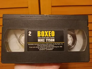 Cinta de vídeo VHS Boxeo Mike Tyson
