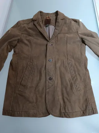 Timberland giacca vera pelle marrone M