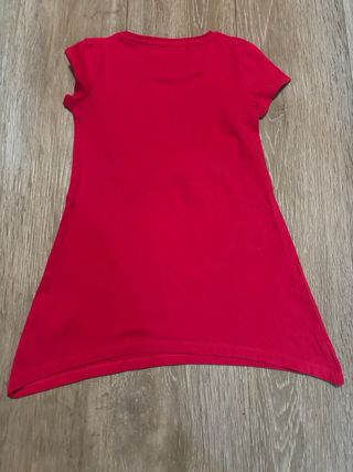 Camiseta Desigual Corazón Fucsia Talla M