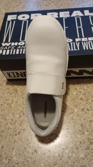 Zapatos de seguridad blancos para trabajar
