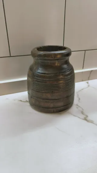 Jarrón de madera de mango