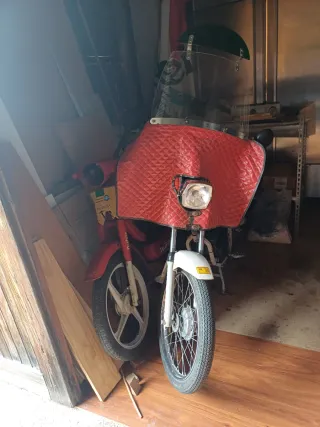 Careta pantalla clásica Mobylette vespino. Rieju