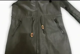 Parka uomo similpelle verde taglia L