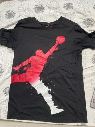 Maglietta Jordan uomo nera rossa
