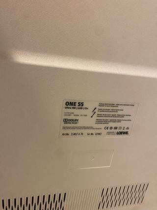 Televisor Loewe One 55 Negro/Plata