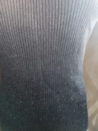 Top manga corta gris degradado