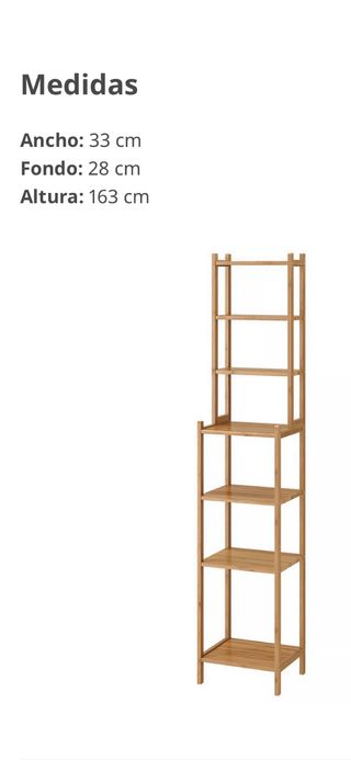 Estantería de bambú Ikea
