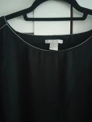 Vestido negro H&M manga larga