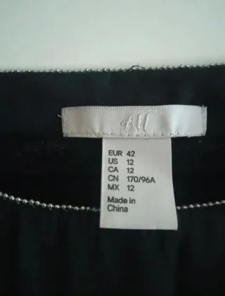 Vestido negro H&M manga larga