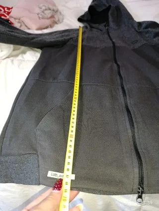 Sudadera con capucha hombre gris oscuro