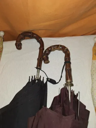 Lote 4 paraguas antiguos