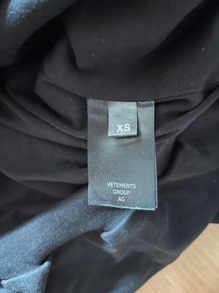 Sudadera Vetements Negra Talla XS