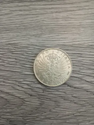 Moneta 5 Lire 1901 Vittorio Emanuele III