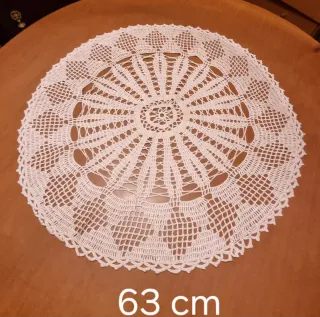 Tapete redondo tejido a mano 63 cm