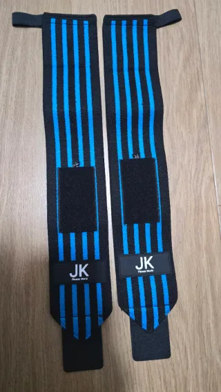 Muñequeras JK Fitness World Azul