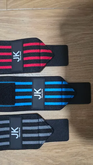 Muñequeras JK Fitness World Azul