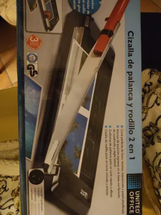 Guillotina de palanca y rodillo 2 en 1