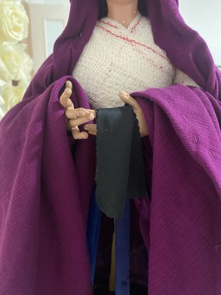 Virgen Candelero Madera Brazos Articulados