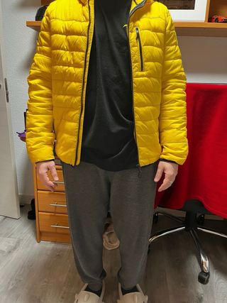 Chaqueta entrenamiento hombre amarilla