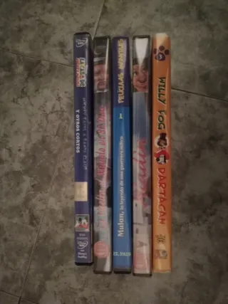 Lote 5 Películas Infantiles DVD  Español