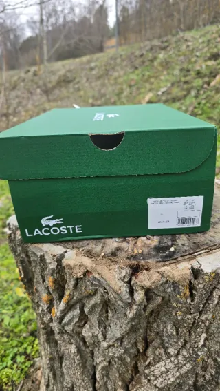 Zapatillas Lacoste Misso Blancas y Marrones