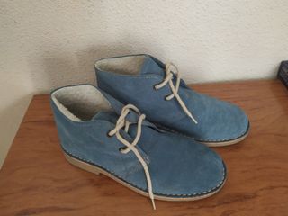 Zapato bota safari azul T42