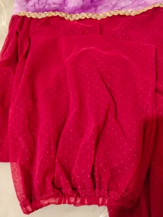 Conjunto danza vientre morado y fucsia