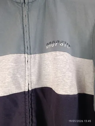 Sudadera hombre cremallera color block