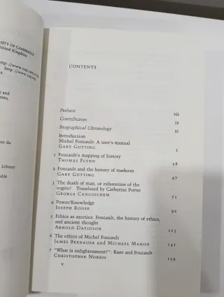 The Cambridge Companion to Foucault