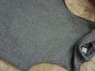 Camiseta sin mangas H&M negra/plateada