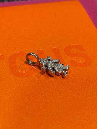 Colgante Tous niña plata diamantes