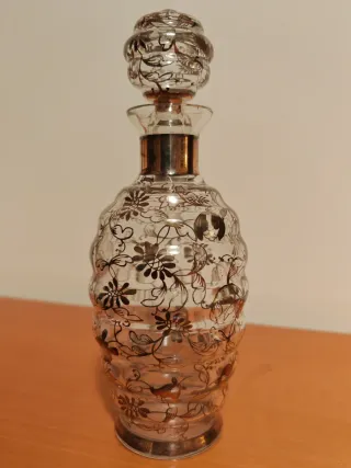 Set 6 bicchieri da liquore con bottiglia Vintage