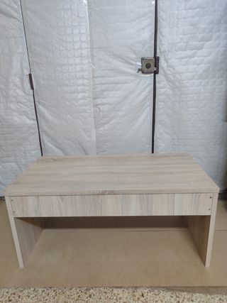 Mesa de centro elevable madera natural