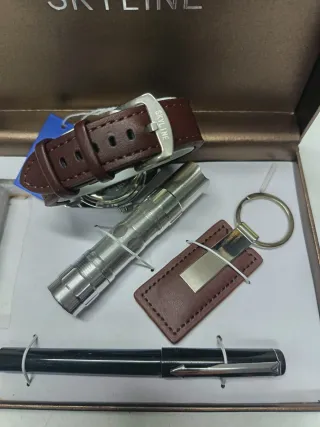 Set Reloj Skyline Elegance + Accesorios