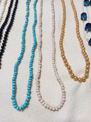 Lote 9 collane di bijouterie