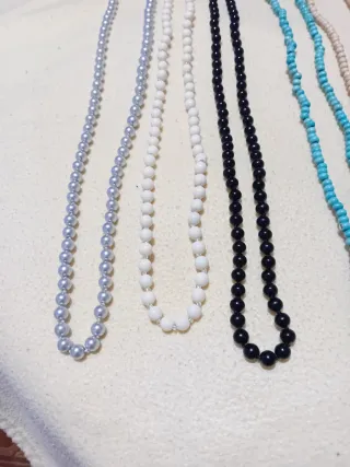 Lote 9 collane di bijouterie