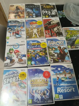 13 giochi di Wii Fit e un gioco con step sport