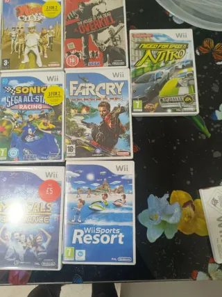 13 giochi di Wii Fit e un gioco con step sport