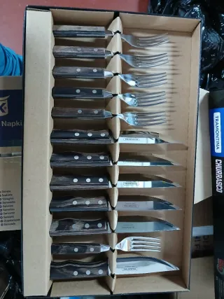 Juego Cubiertos Tramontina Churrasco Jumbo 12 pzs