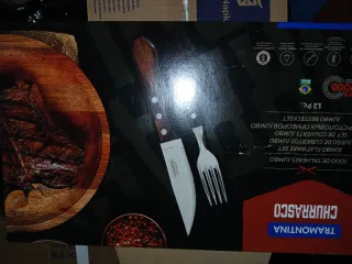 Juego Cubiertos Tramontina Churrasco Jumbo 12 pzs