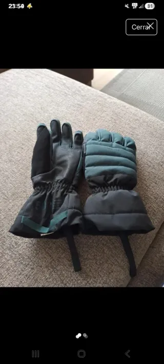 Guantes de esquí talla S