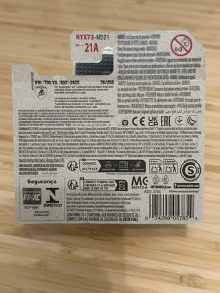 Hot Wheels '71 Lamborghini Miura SV Negro Dorado