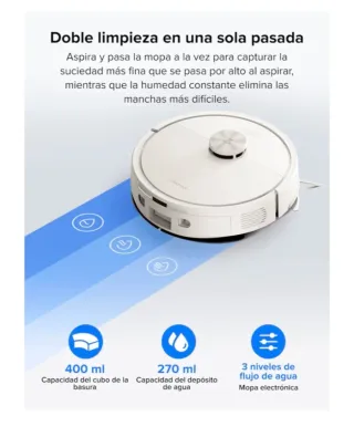 Robot aspirador y fregasuelos Roborock