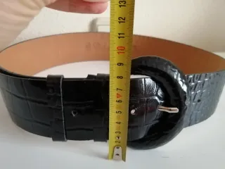 Cinturón ancho negro mujer